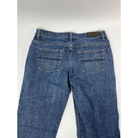 Vintage Express X2 Jeans Retro Worn In Denim Blue Express Womens Flare Jeans - Picture 3 of 7